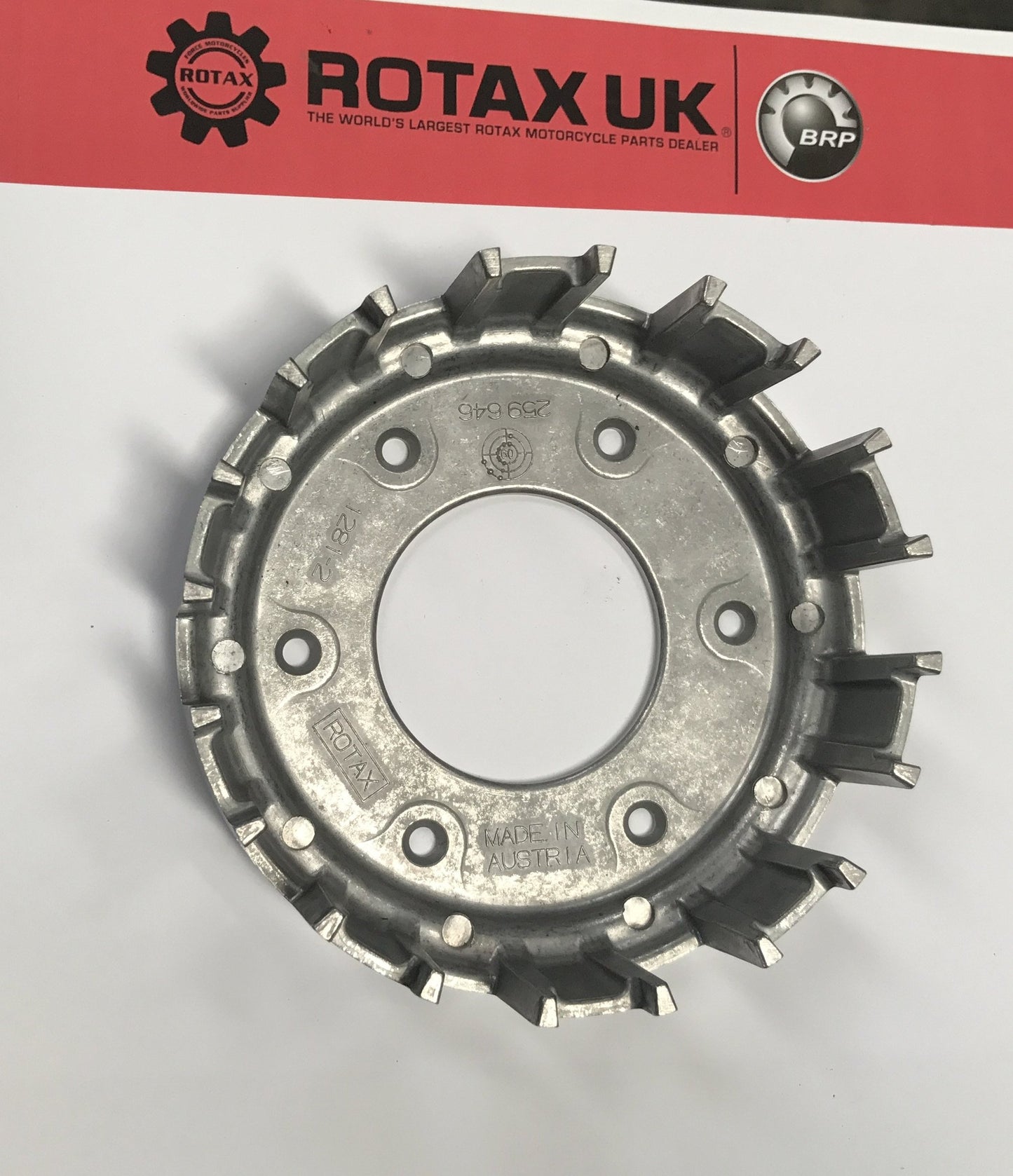 259646 - 116mm Clutch Drum (253-340 Rivet) for various Rotax engine types.